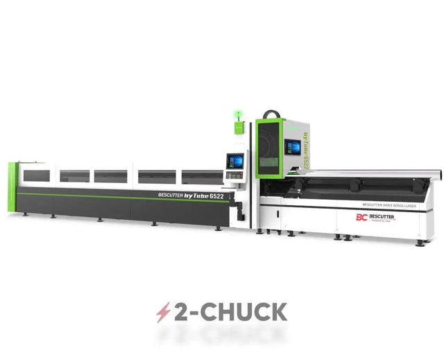 BESCUTTER 2-Chuck HYTUBE Fiber Laser Pipe Cutting Machine | 1500W – 6000W