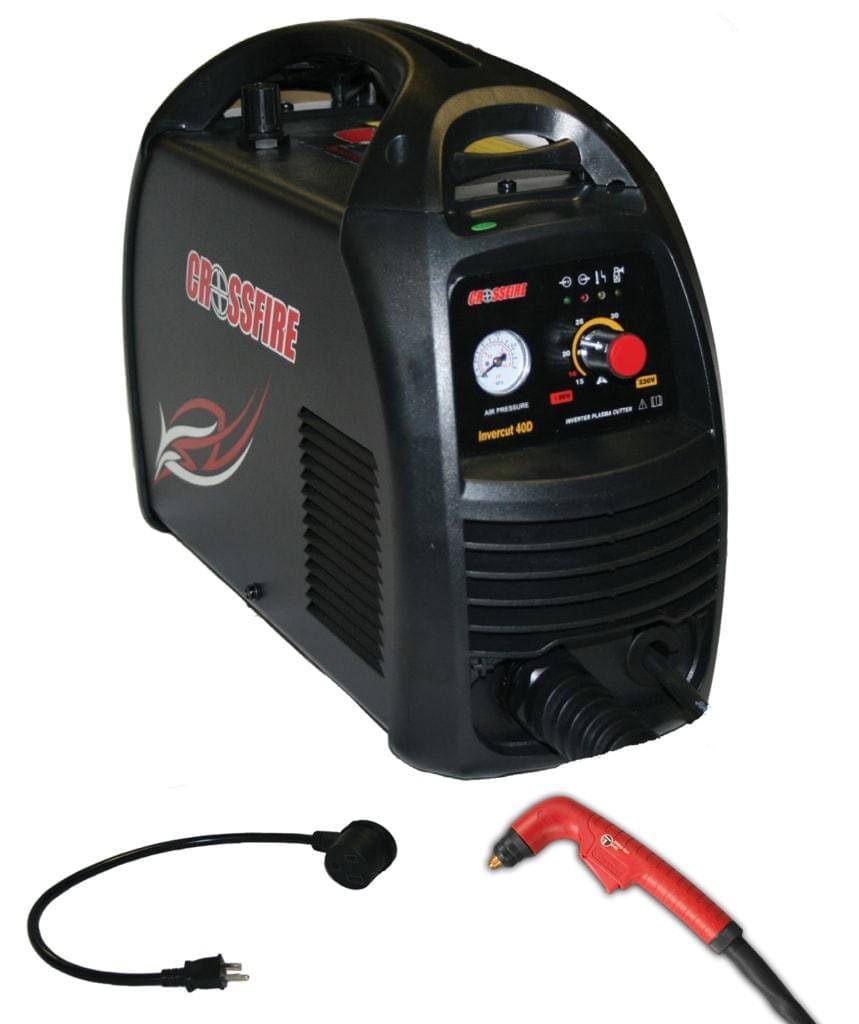 Crossfire Welders Plasma Cutter Package Crossfire Invercut 40D Machine + Spare Consumables Package