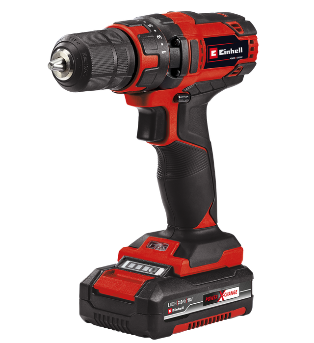 Einhell Power Tools 18V 3/8in.� Cordless Drill Driver Kit with 2.0 Ah battery and charger