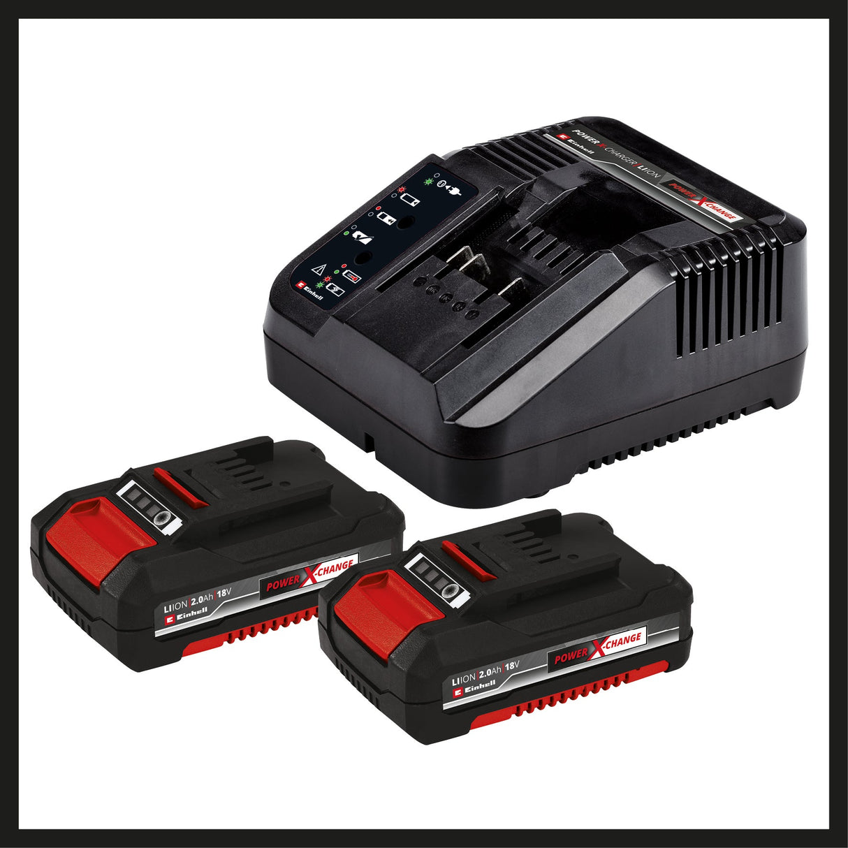 Einhell Power Tools 18V Cordless 1/2in.� Drill/Driver & 1/4in.� Impact Kit with (2) 2.0 Ah batteries, charger and bag