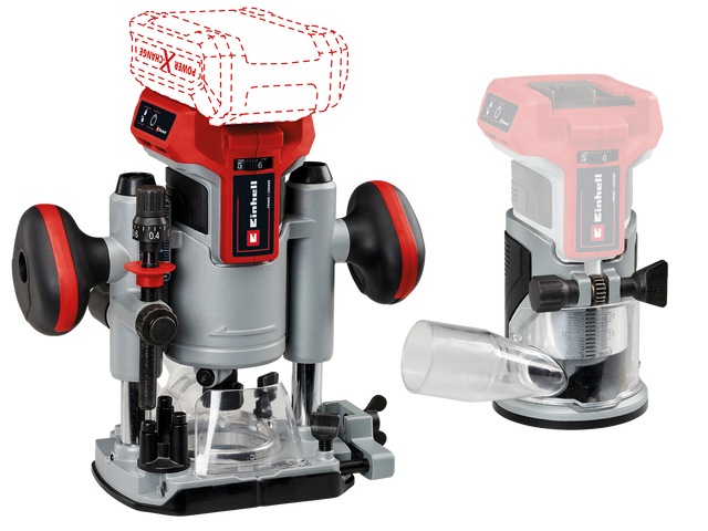 Einhell Power Tools 18V Cordless Router w/Fixed & Plunge Base- Brushless
