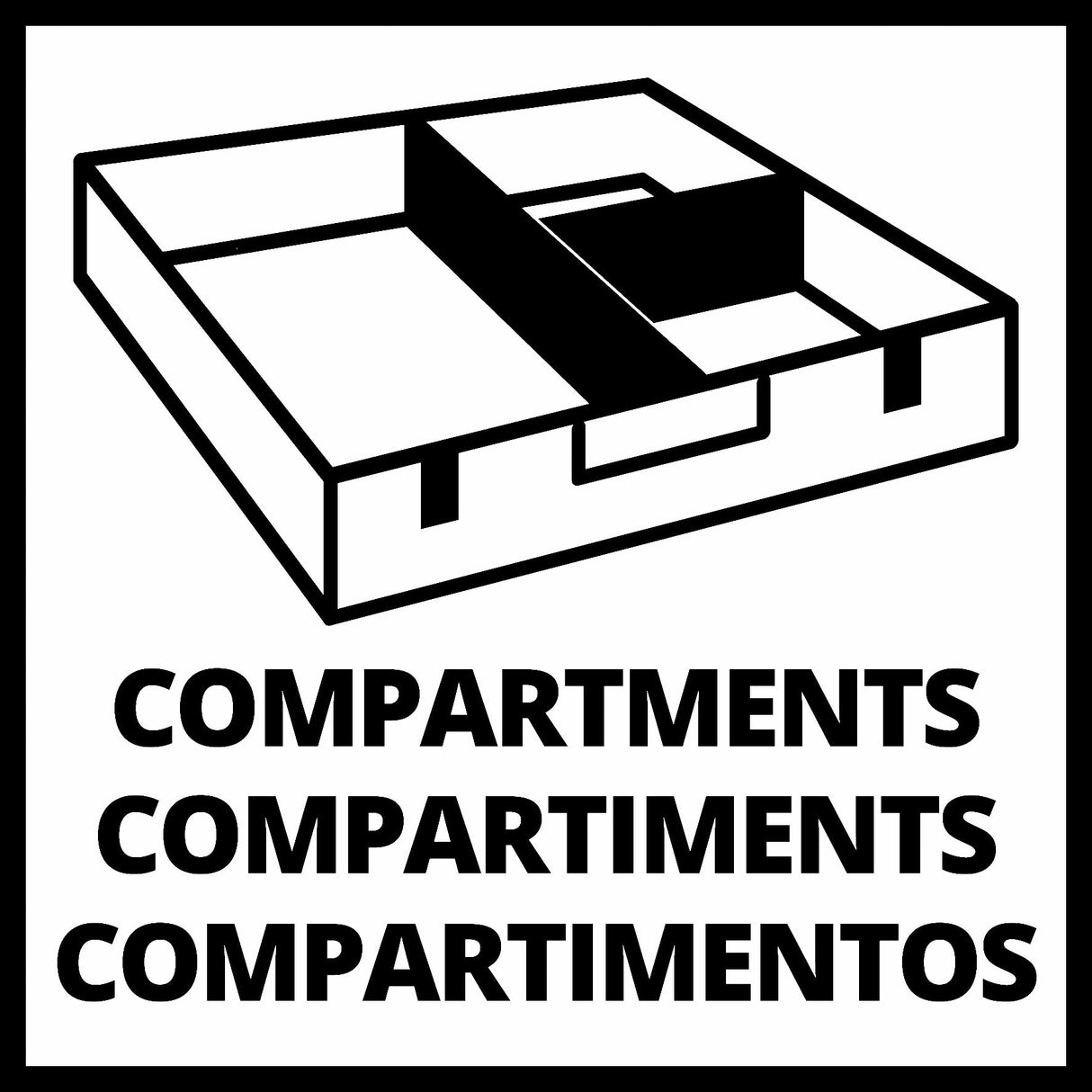 Einhell Power Tools E-case Compartments Kit for E-case S-F