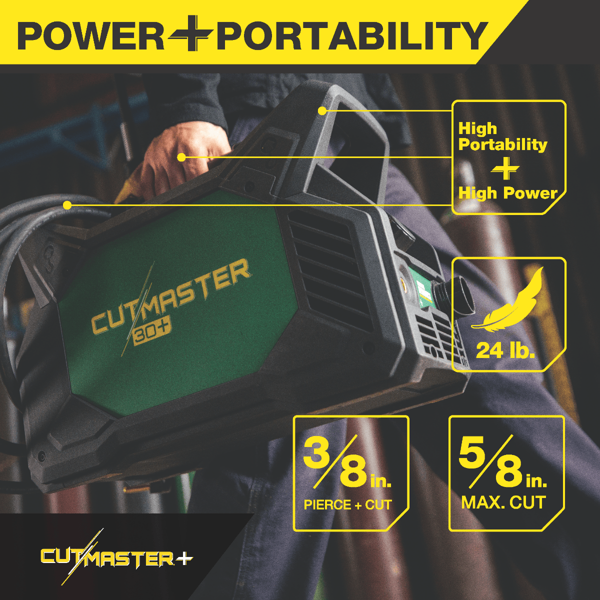 ESAB Plasma Cutter ESAB Cutmaster 30+ Plasma Cutter – 120/230V