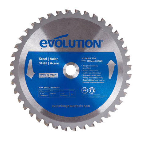 Evolution Blade 7 1/2in. Steel Cutting Saw Blade