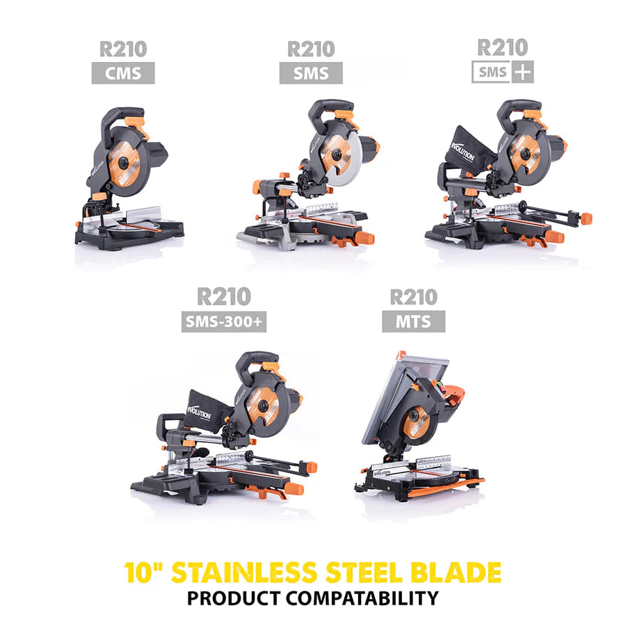 Evolution Power Tools 10" Evolution R255MS+ Single Bevel Sliding Mitre Saw
