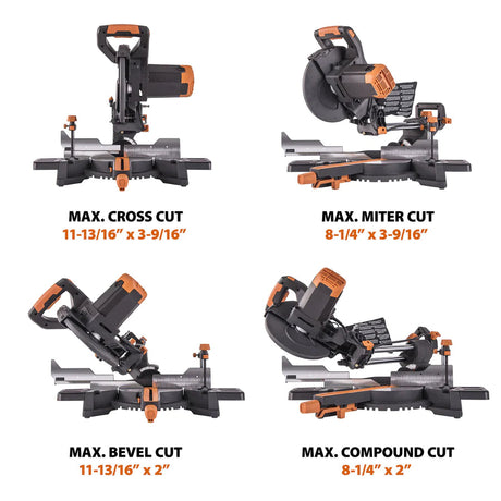 Evolution Power Tools 10" Evolution R255MS+ Single Bevel Sliding Mitre Saw