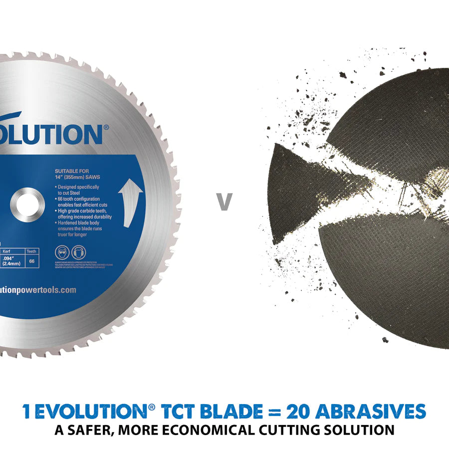Evolution Power Tools 355mm Steel Cutting Saw Blade