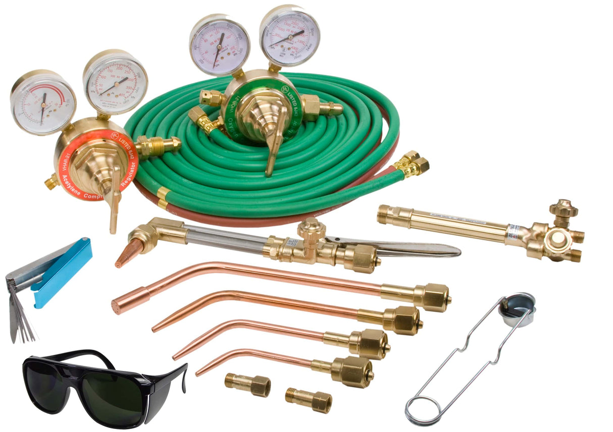 Flame Tech Victor Style Heavy Duty Cutting, Welding, Heating Outfit (Oxy-Acetylene)