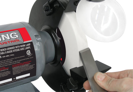 King Canada Grinder 8" LOW SPEED BENCH GRINDER WITH LIGHT