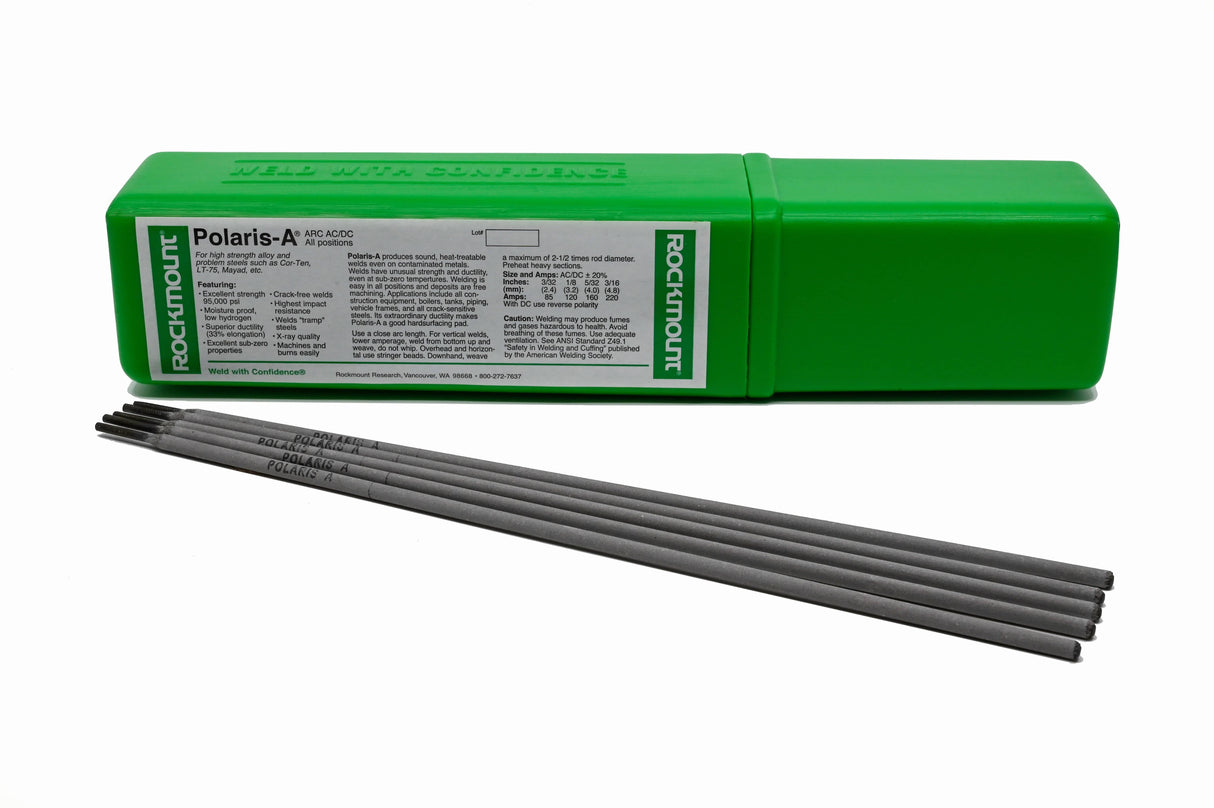 Rockmount Polaris Arc Welding Rods – High-Strength Alloy & Structural Steels (SMAW)
