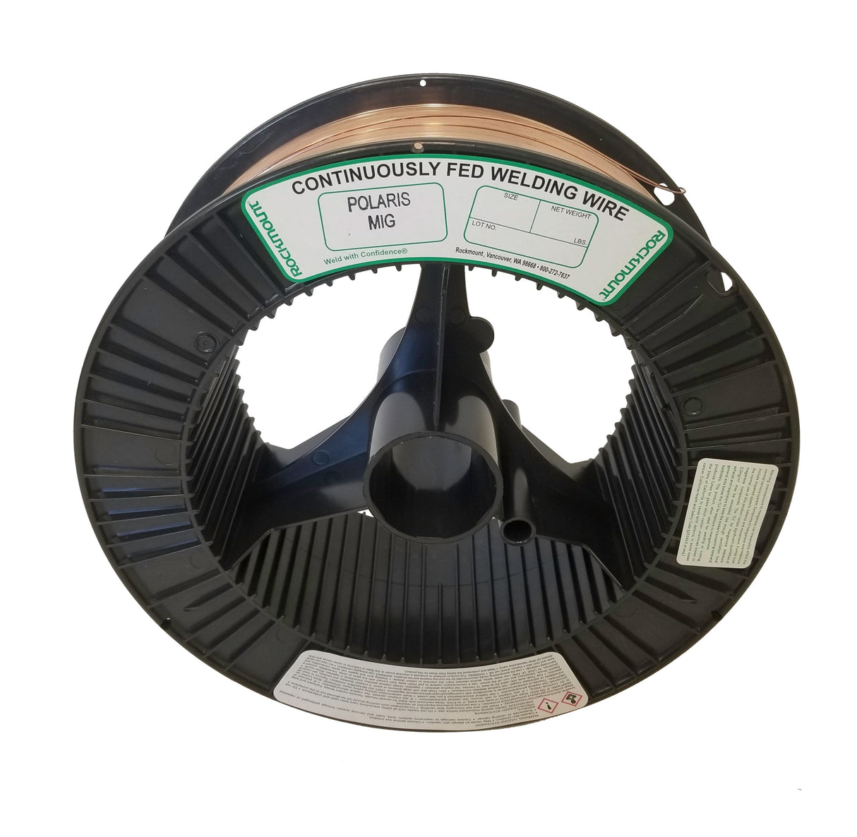 Rockmount Polaris MIG Wire – .035" Copper-Flashed Alloy - High-Strength Steel Welding - 2lb Spool