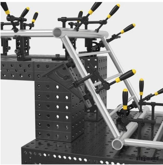 Siegmund System 16 45°/90° Professional Screw Clamp (Burnished) 2-160630