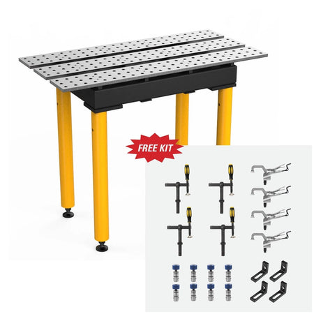Stronghand BuildPro MAX Slotted 2ft × 4ft Table w/ FREE 20-pc. Fixturing Kit