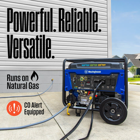 Westinghouse Generators Westinghouse 10,500 Watt Portable Generator - Tri-Fuel (wGen10500TFc)