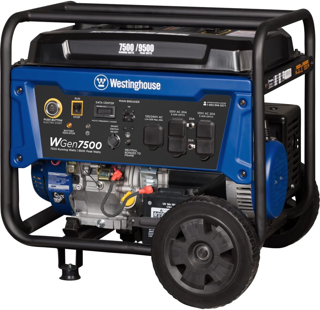 Westinghouse Generators Westinghouse 7500 Watt Generator - Gasoline