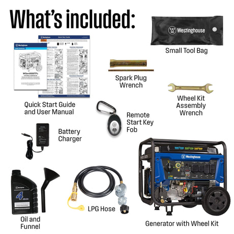 Westinghouse Generators Westinghouse 9500TFc Watt Generator - TriFuel