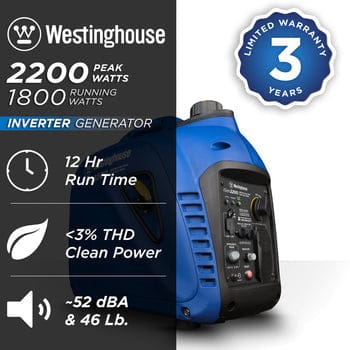 Westinghouse Generators Westinghouse iGen2200 Watt Inverter Generator