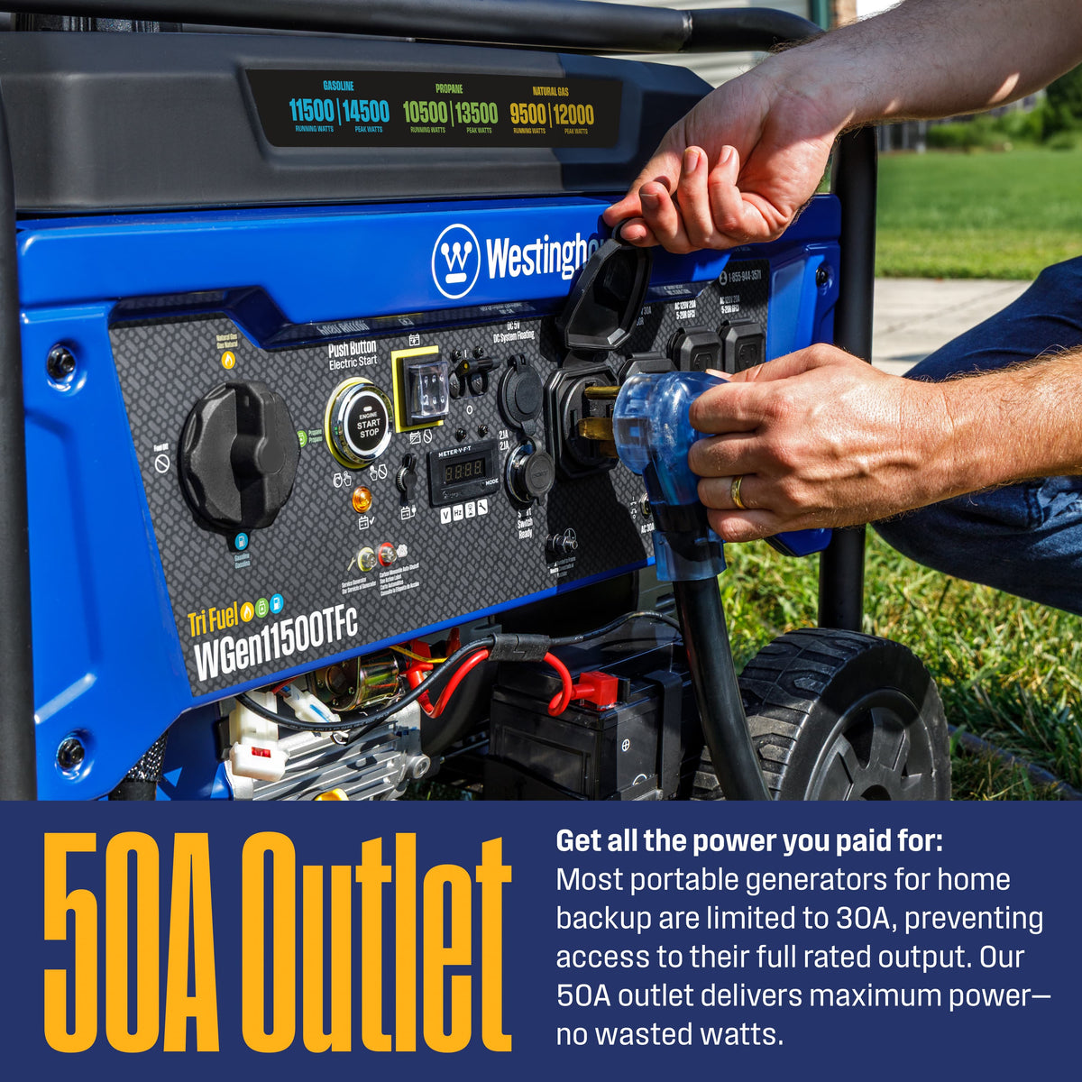 Westinghouse Tri-Fuel Generators Westinghouse 11,500TFc TriFuel Generator