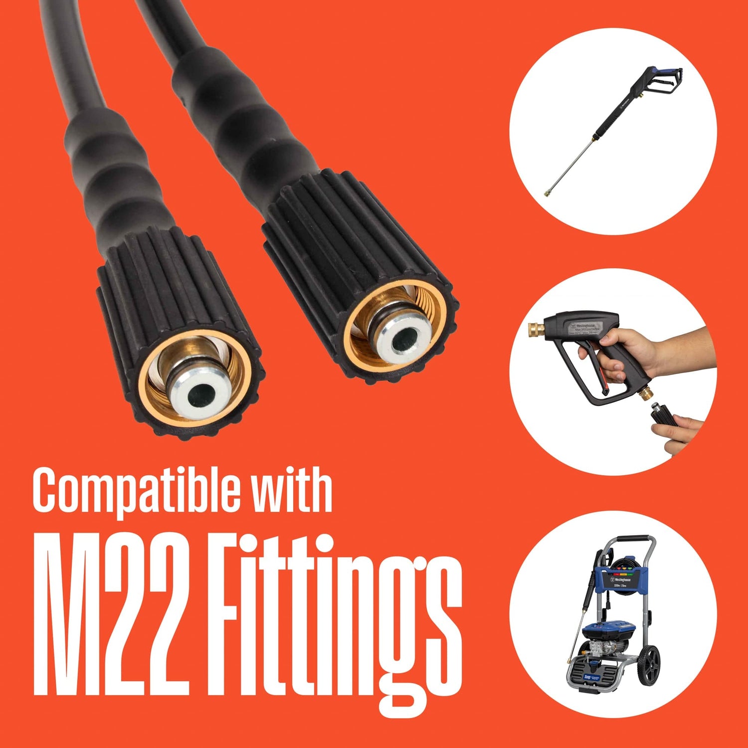 Westinghouse Westinghouse 50ft Pressure Washer Hose (PWHOSE50)