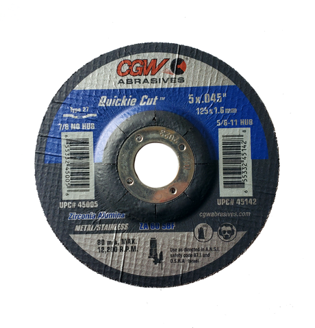 CGW Consumables CGW 45008 7" Quickie Cut Wheels