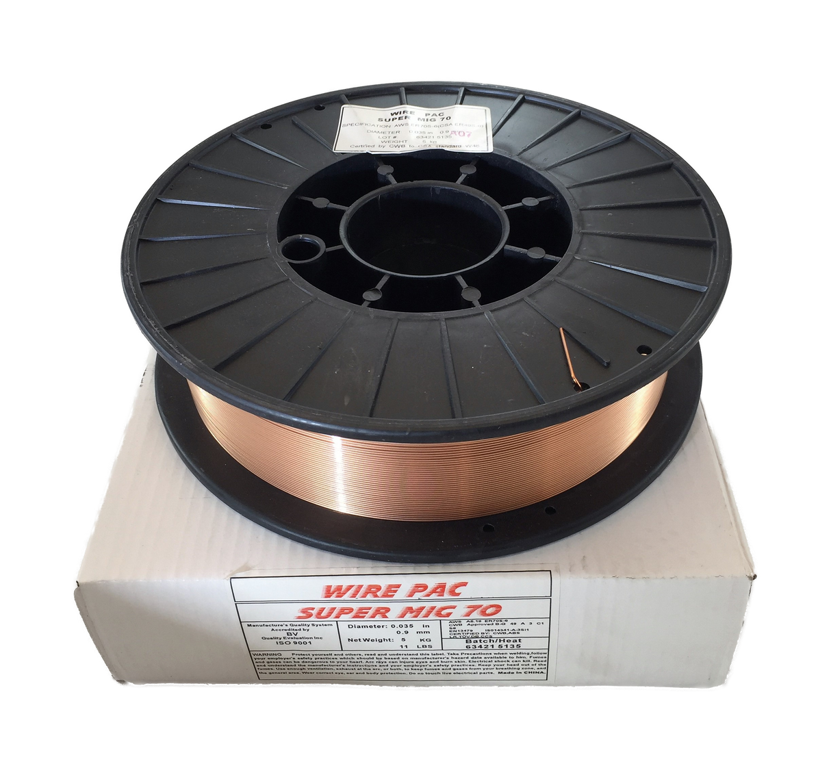 Crossfire Welders Consumables .024" / 0.6mm ER 70S-6 Copper Coated Mig Wire (5kg / 11lbs)