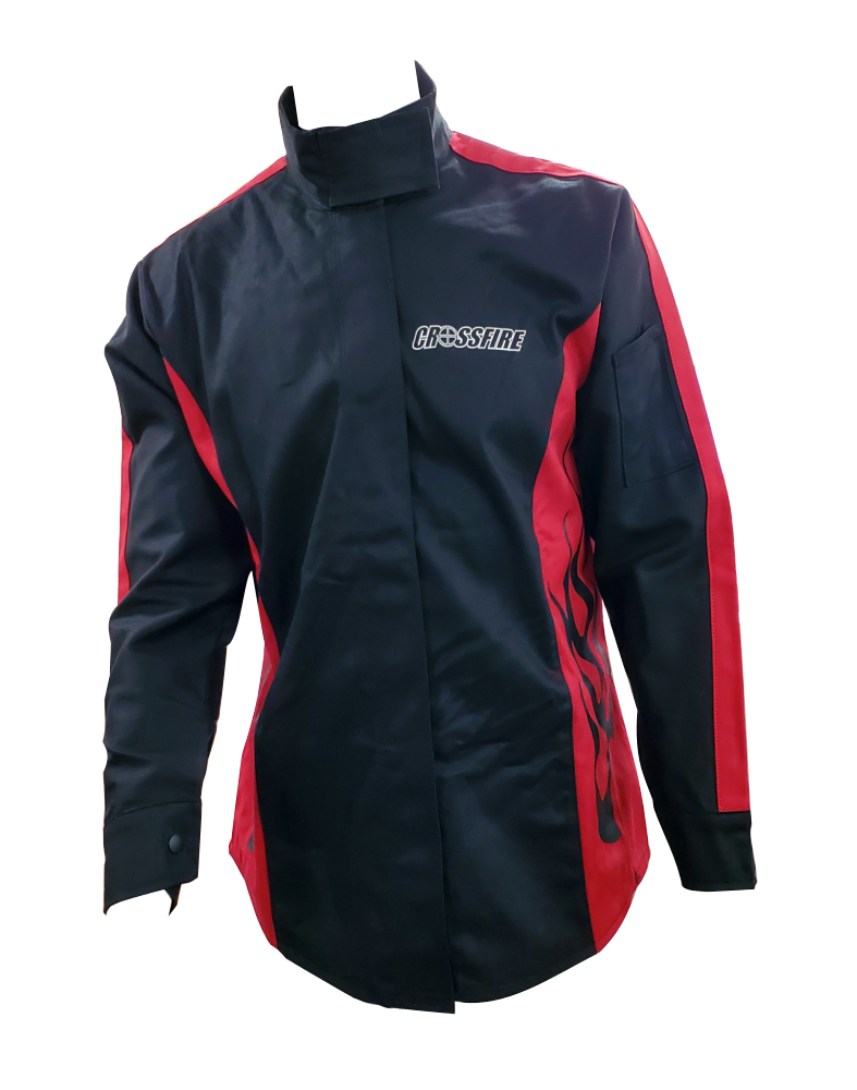Crossfire Welders Welding Gear Crossfire Black Flame FR Welding Jacket