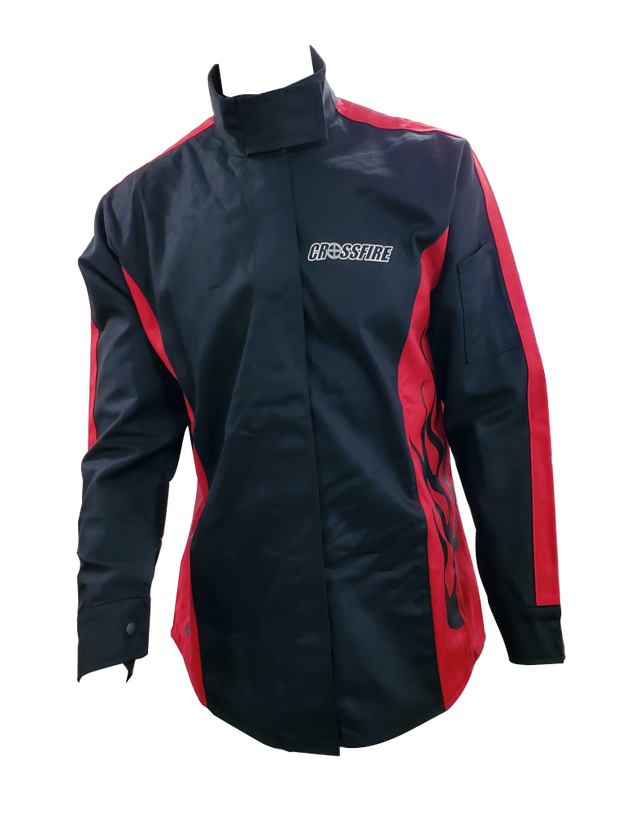 Crossfire Welders Welding Gear Crossfire Black Flame FR Welding Jacket