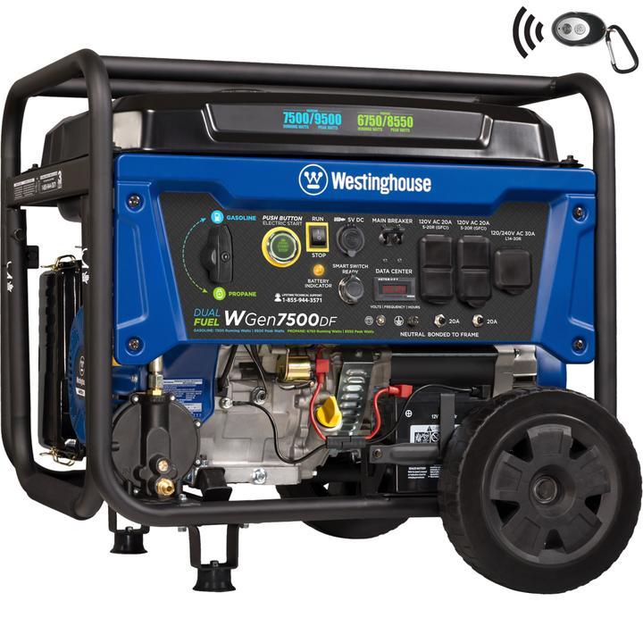 Westinghouse Power Tools 7500DF Generator - Dual Fuel