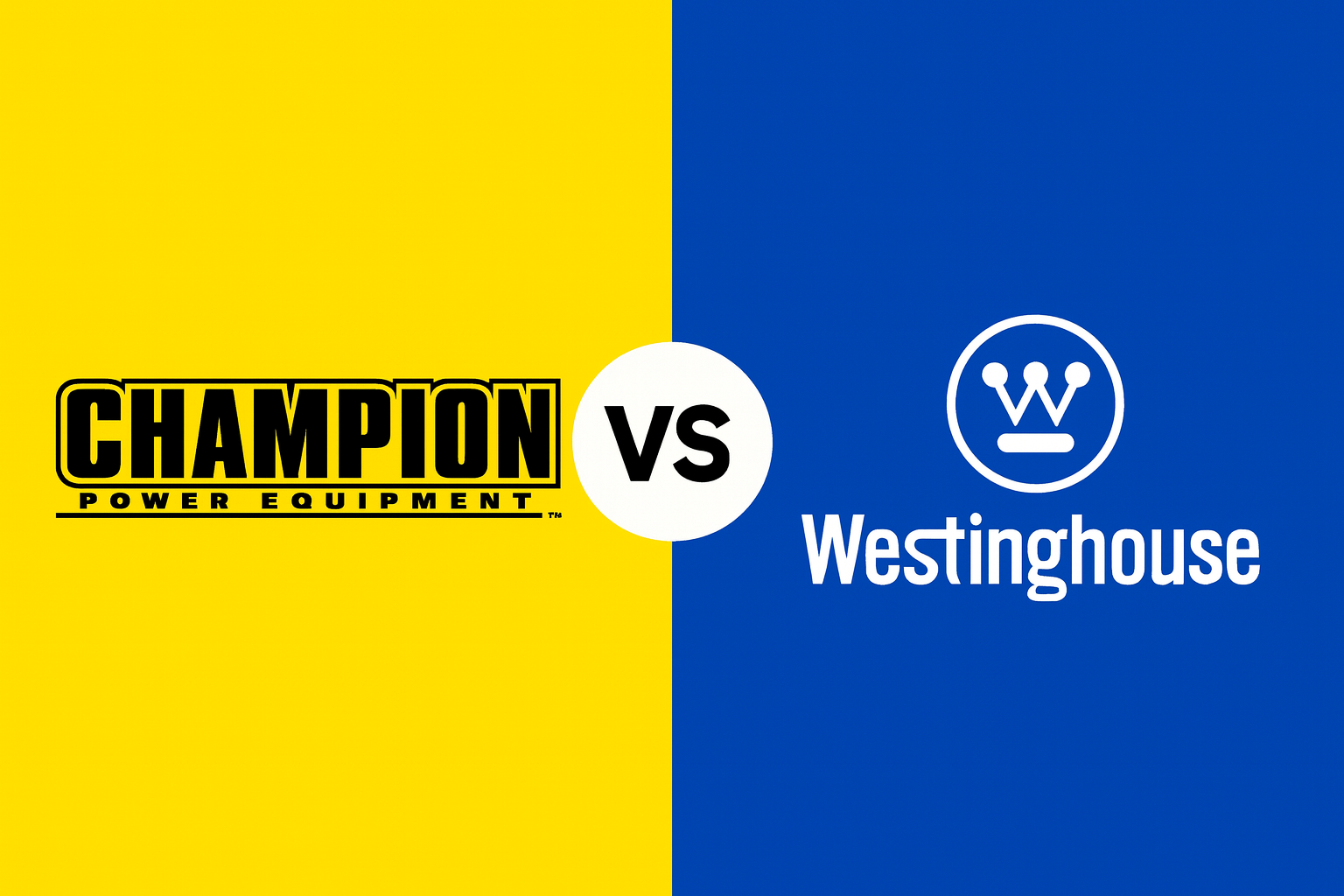 Champion 201423 vs Westinghouse iGen11000TFc