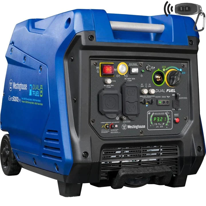 Westinghouse 5000DFc dual fuel inverter generator