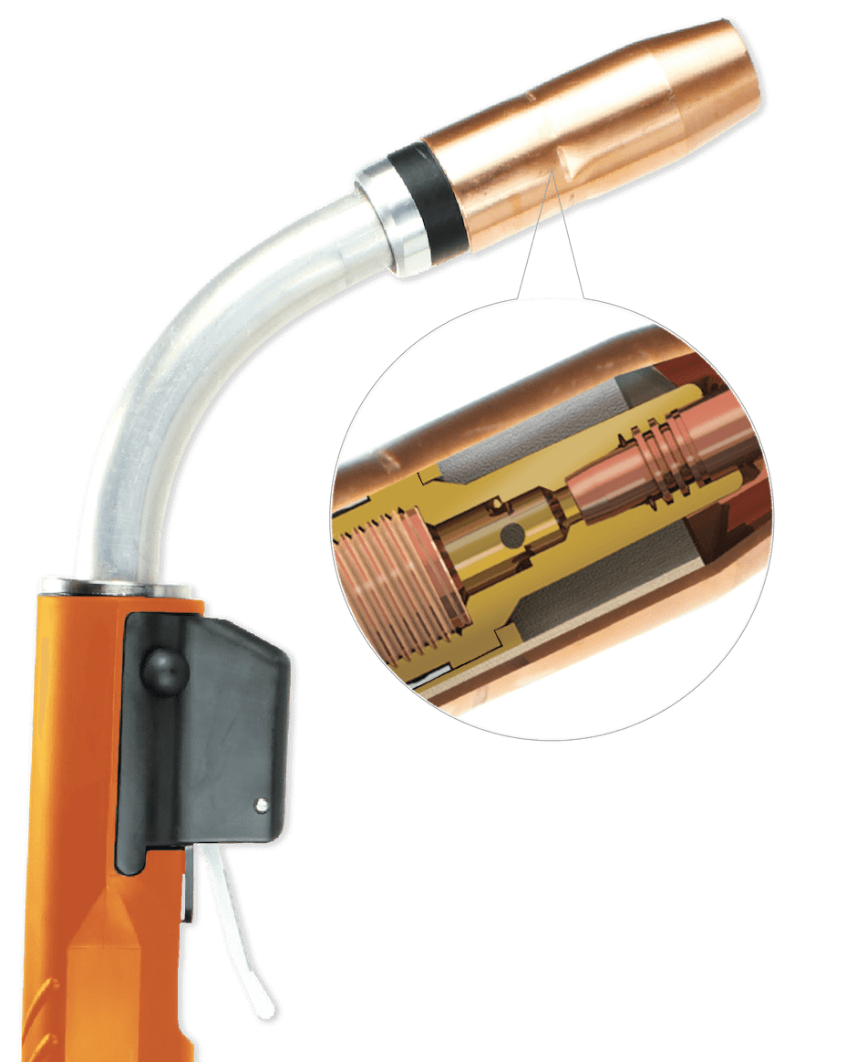 ATTC Lightning Semi-automatic Air-cooled MIG Torch - Miller Connection