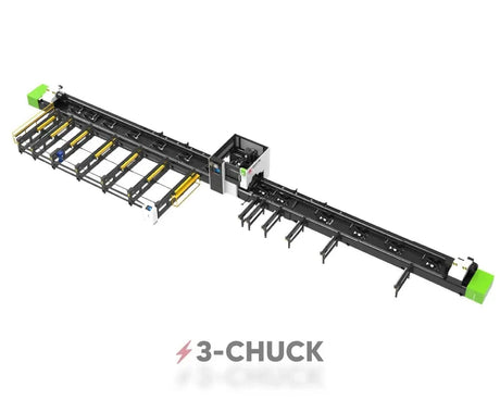 BESCUTTER 3-Chuck HYTUBE HD Fiber Laser Pipe Cutting | 1500W – 6000W