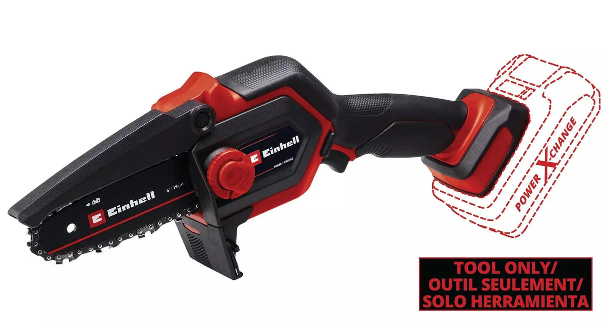 Einhell 18V 6in. Cordless Compact Pruning Chain Saw - BRUSHLESS - Einhell - 4600035