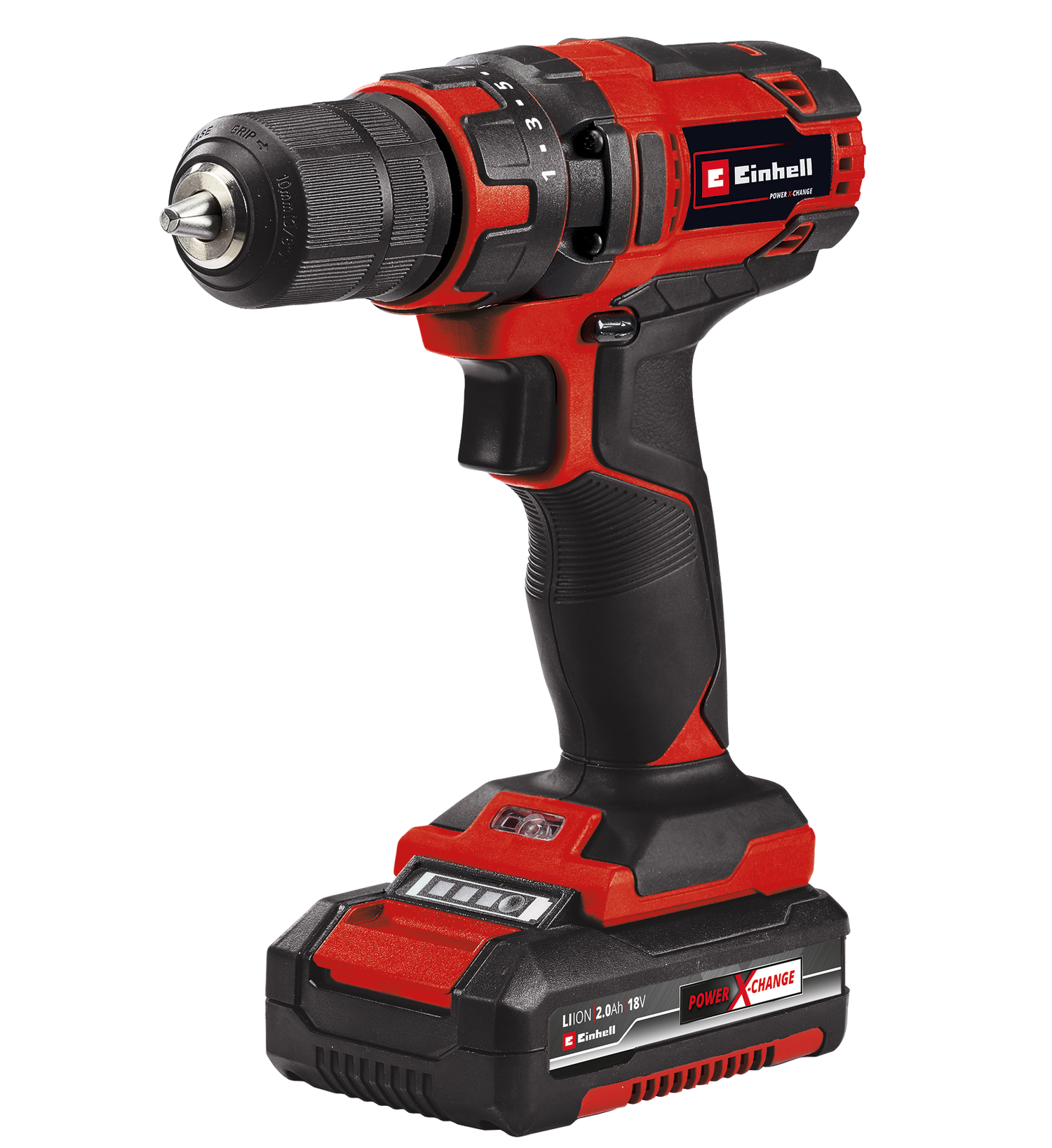 18V Cordless Drill Driver Kit with Batteries 3/8" 2.0AH