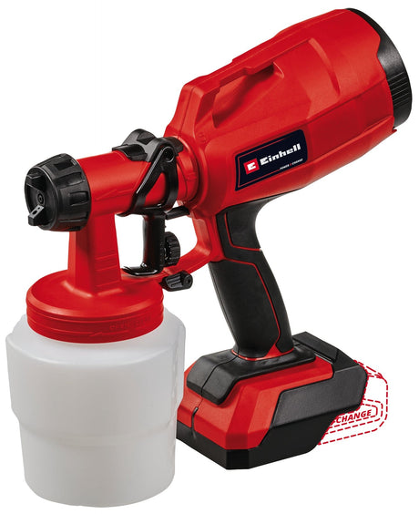 Einhell Power Tools 18V Cordless HVLP Handheld Paint Sprayer w/ 2.5AH Battery