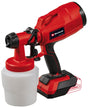 Einhell Power Tools 18V Cordless HVLP Handheld Paint Sprayer w/ 2.5AH Battery