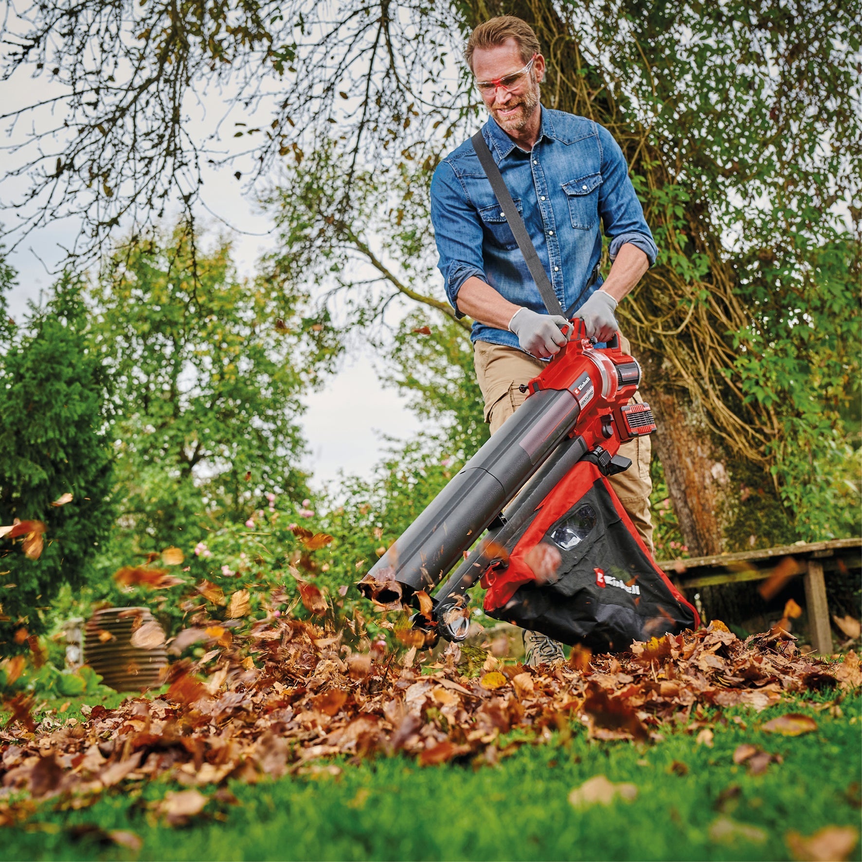 Cordless blower deals mulcher