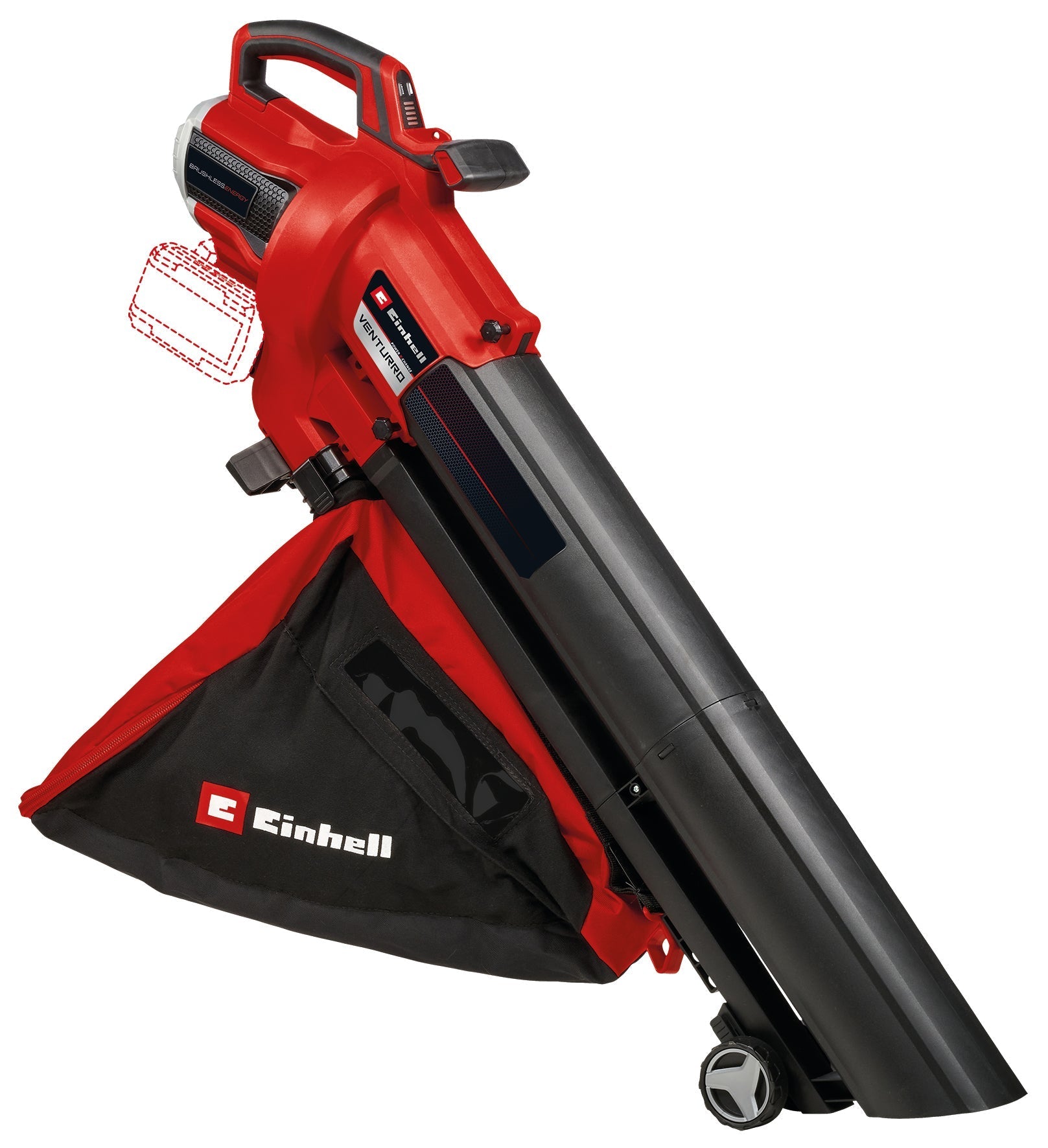 Cordless shop blower mulcher