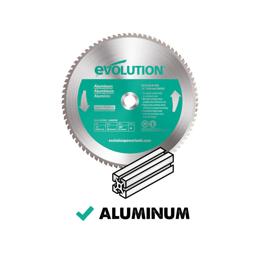 Evolution Power Tools 355mm 14in. Aluminum Cutting Saw Blade