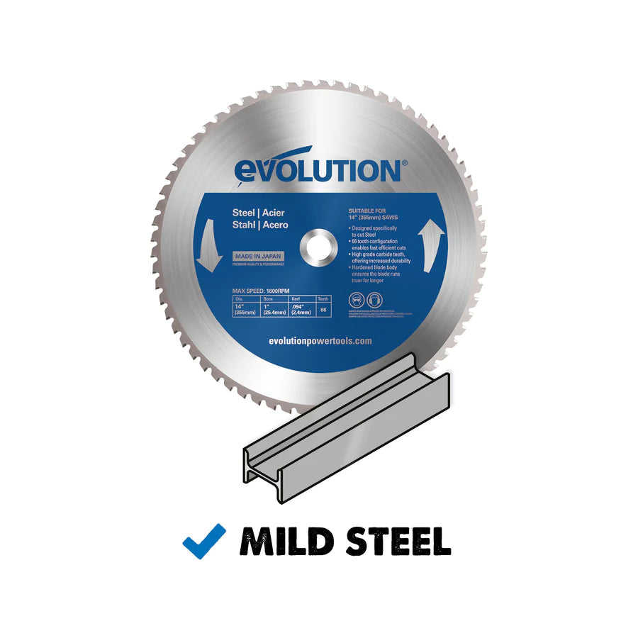 Steel Cutting Blade 14in. Evolution Power Tools Crossfire
