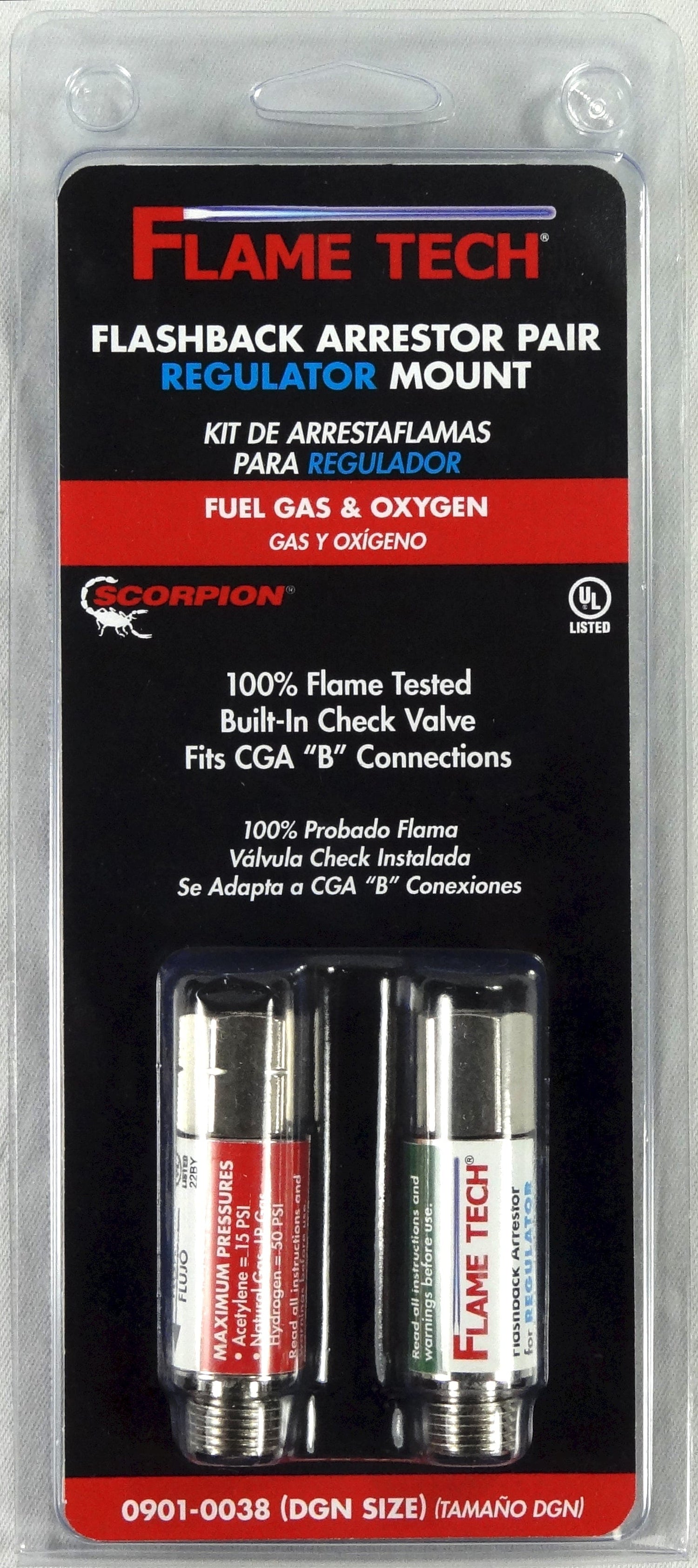 Flame Tech - Torch Type - Flashback Arrestor - (DGN) – Crossfire Welders