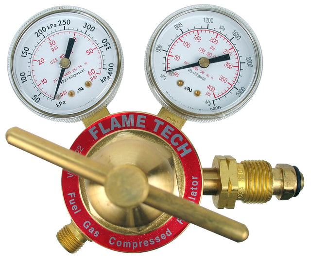 Flame Tech Welding Accessories Fuel Gas Regulator Medium Duty, Flame Tech (VMFR-22)