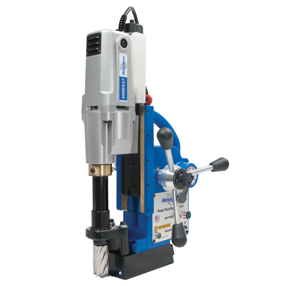 Hougen 2 Spd/Power Feed/ Coolant HMD927 Power Feed Magnetic Drill