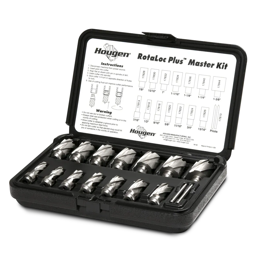 Hougen Cutter Kit RotaLoc™ Annular Cutter Kit - Fractional