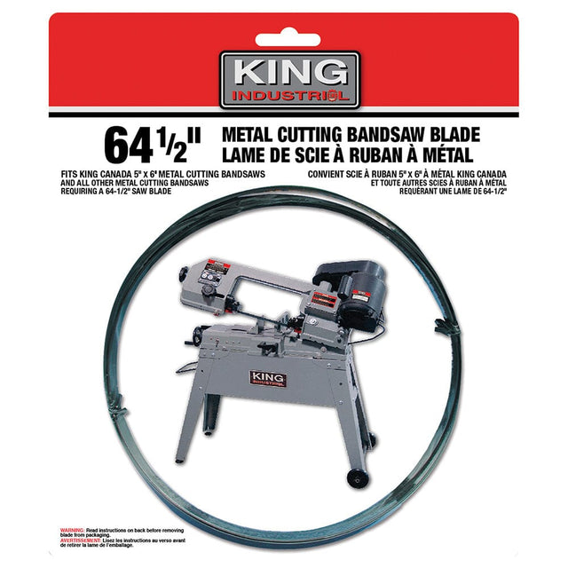 King Canada 64-1/2in x .025in x 1/2in - 14 TPI Bi-Metal Cutting Bandsaw Blade (KBB-115-BM-14)