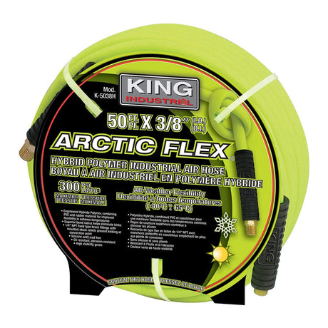 King Canada Industrial Air Hose, Hybrid Polymer, 3/8in x 50ft - King Canada (K-5038H)
