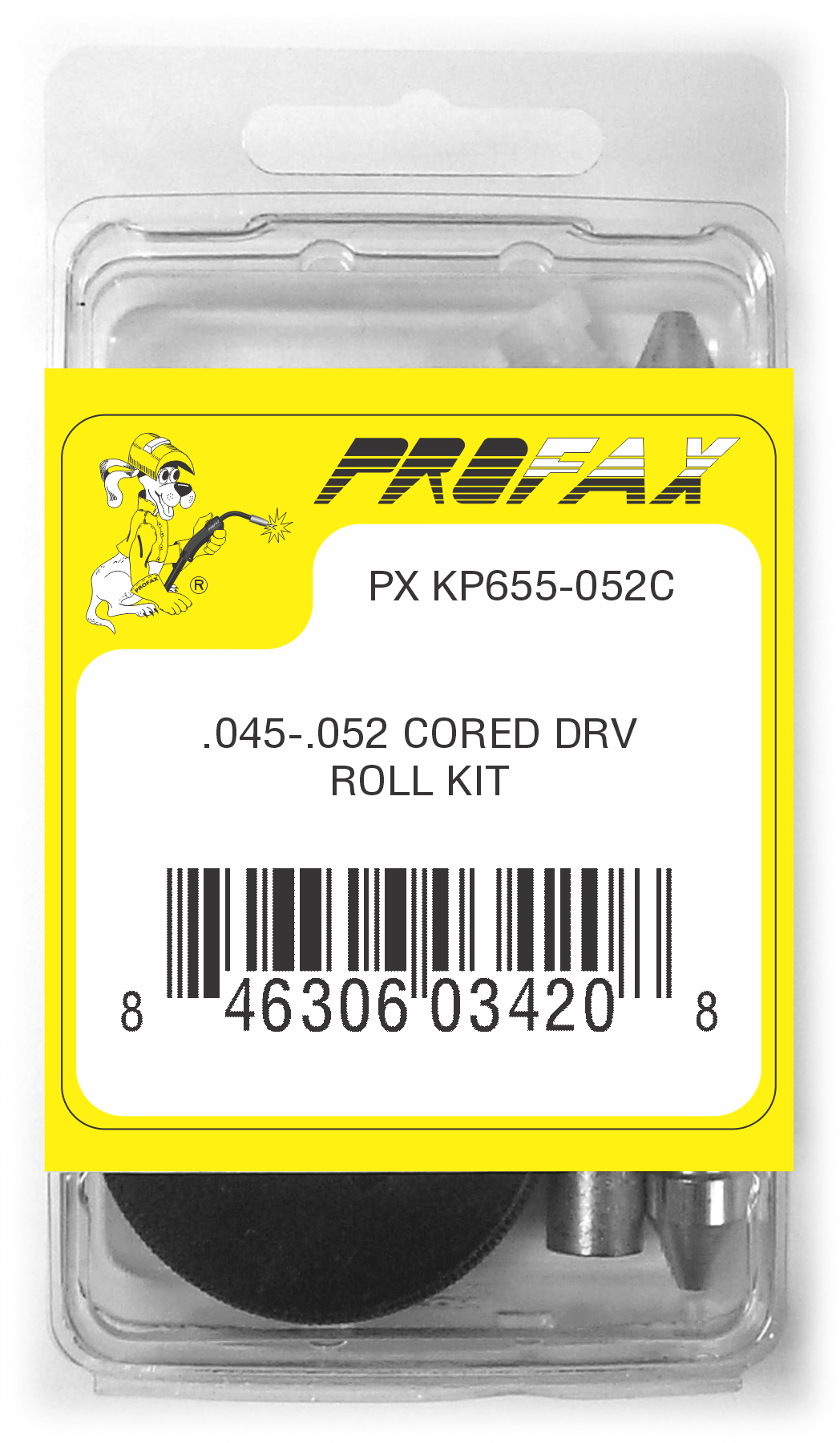 Profax Consumables Lincoln Drive Roll Kit .045-.052 V-Knurled 4 Roll (KP655-052C)