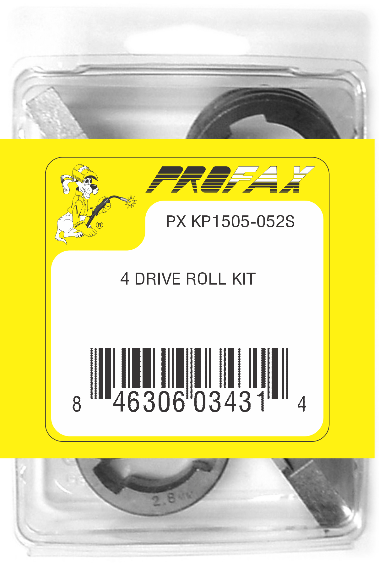 Profax Consumables Lincoln Drive Roll Kit .052 Solid 4 Roll (KP1505-052S)