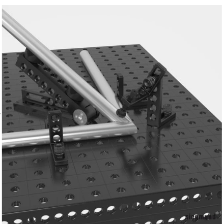 Siegmund System 16 Short Arbor with Bushing and Prism (Burnished) 2-160666