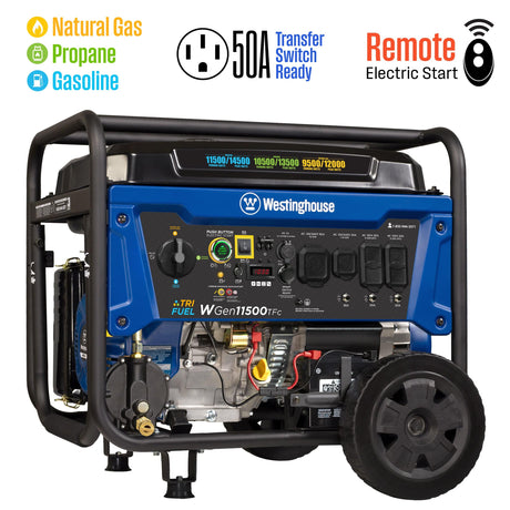 Westinghouse Generators Westinghouse 11,500 Watt Generator - TriFuel (wGEN11500TFc)